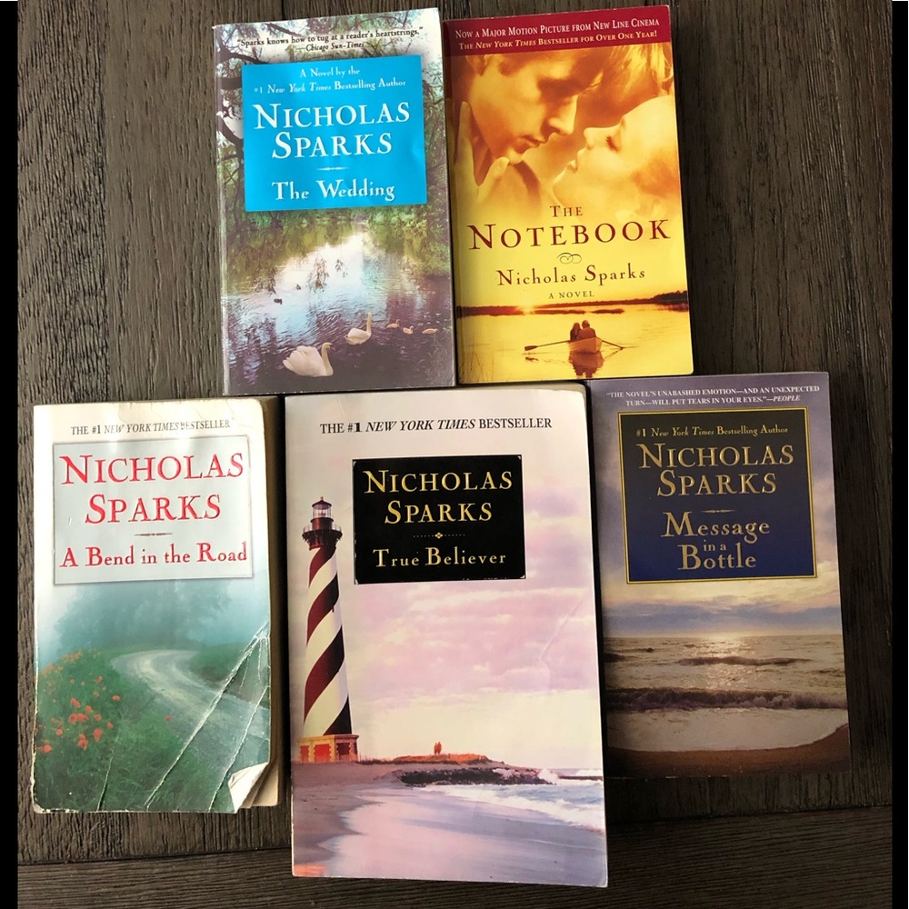 Lot of 5 Nicholas Sparks Books